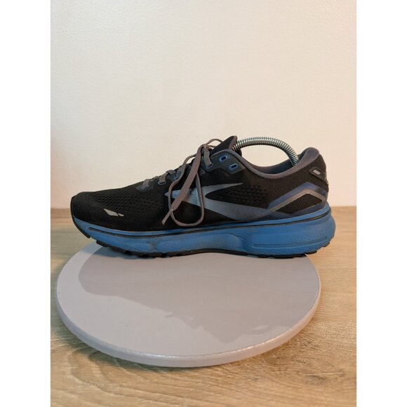 Brooks Ghost 15 Mens Size 11 Black Blue Gray Athletic Running Shoes Sneakers - Picture 7 of 10